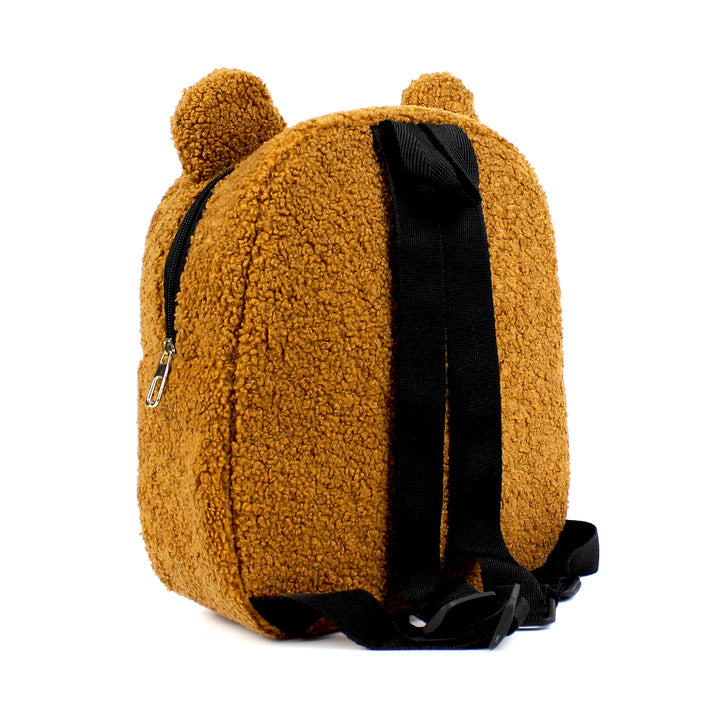 Personalized Light Brown Teddy Bear Kids Medium Backpack wokigi