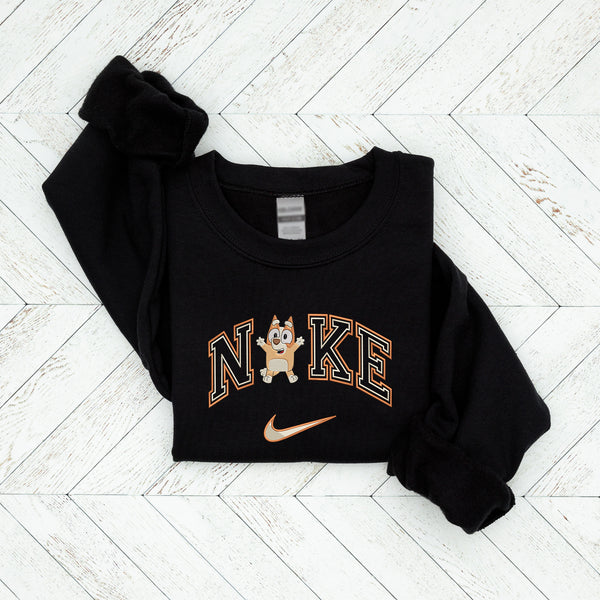 Personalized Bluey & Bingo Nike Embroidered Youth Sweatshirt