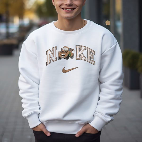 Personalized Mater Cars Nike Embroidered Youth Sweatshirt