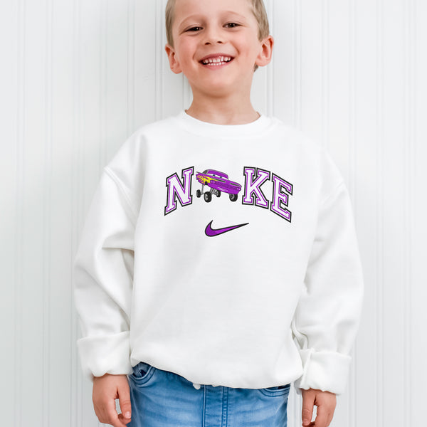 Personalized Ramone Cars Nike Embroidered Toddler Sweatshirt