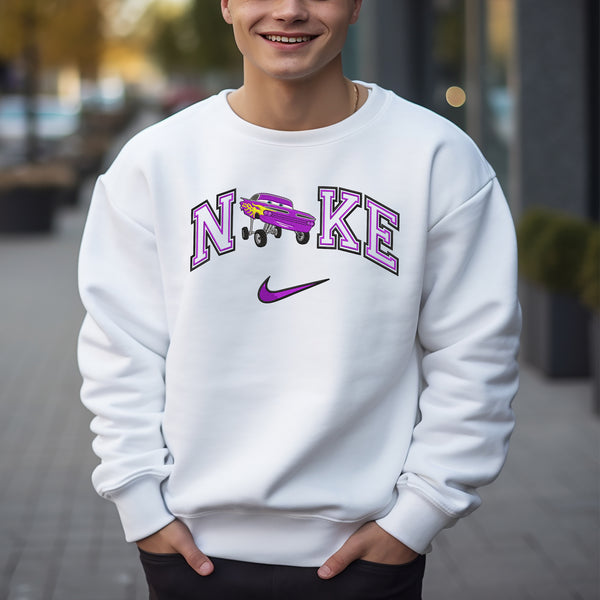 Personalized Ramone Cars Nike Embroidered Youth Sweatshirt