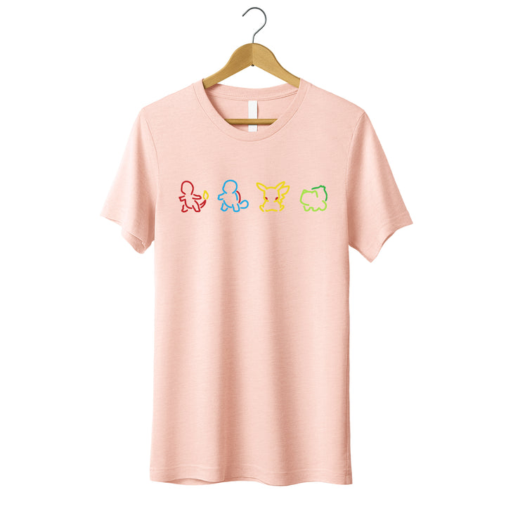 Pokemon Silhouette Adult T-shirt wokigi