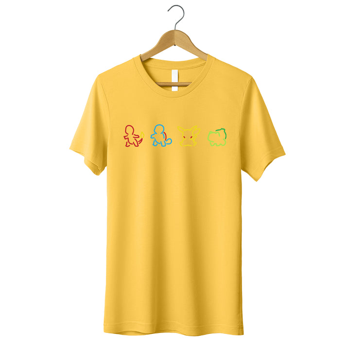 Pokemon Silhouette Adult T-shirt wokigi