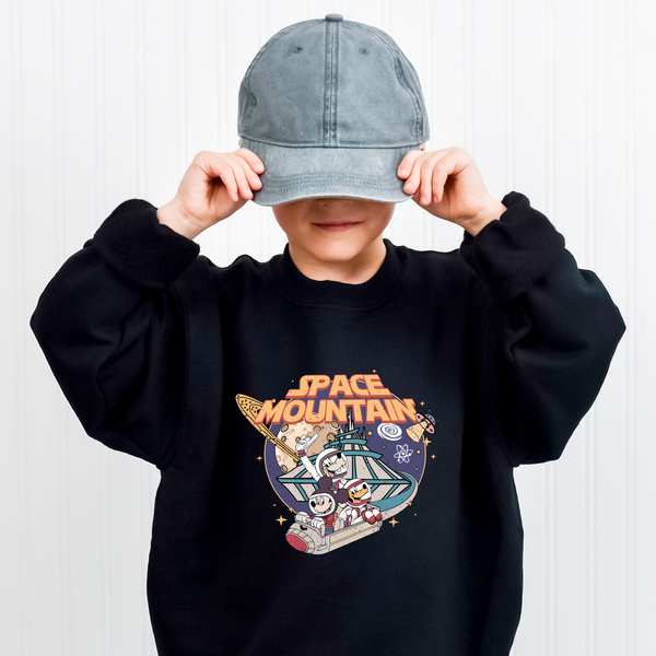 Retro Mickey Space Mountain Walt Disney World Toddler Sweatshirt