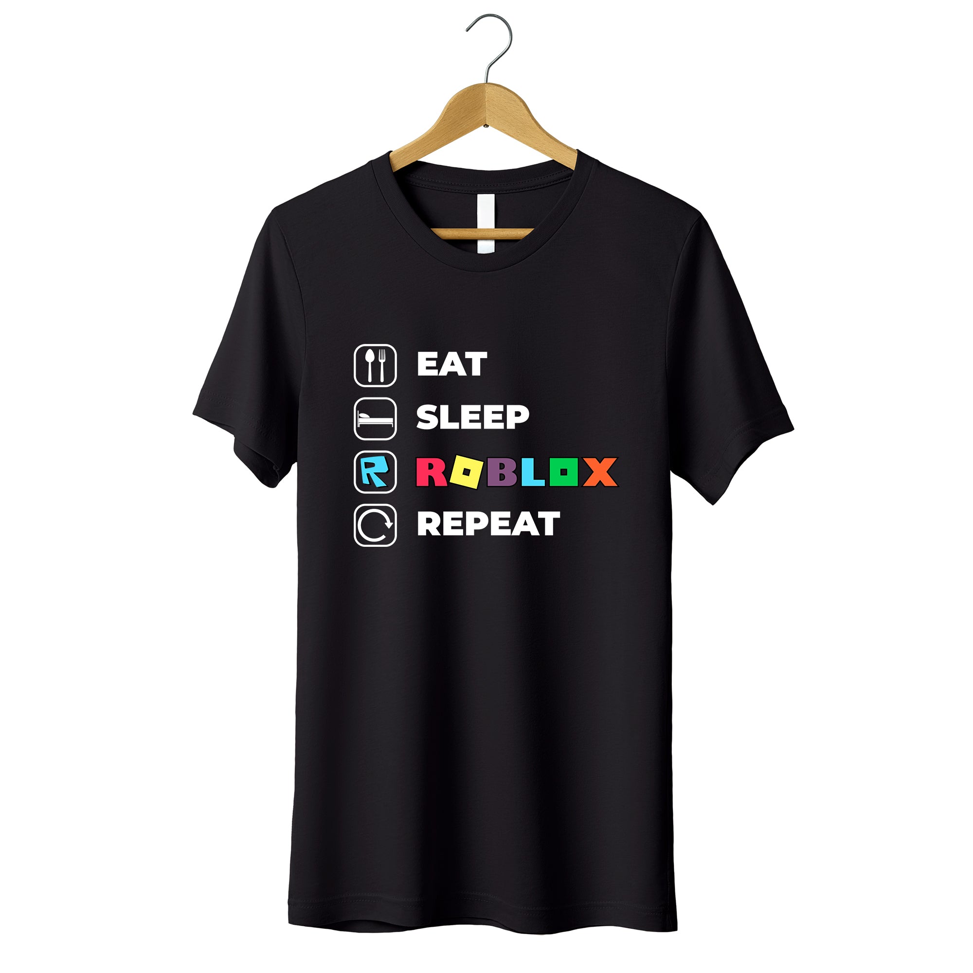 Roblox Gamer Eat Sleep Roblox Repeat Hoodie Portugal Roblox T