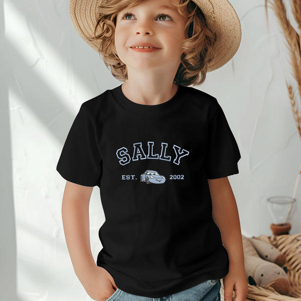 Personalized Disney Sally Embroidered Youth T-shirt wokigi