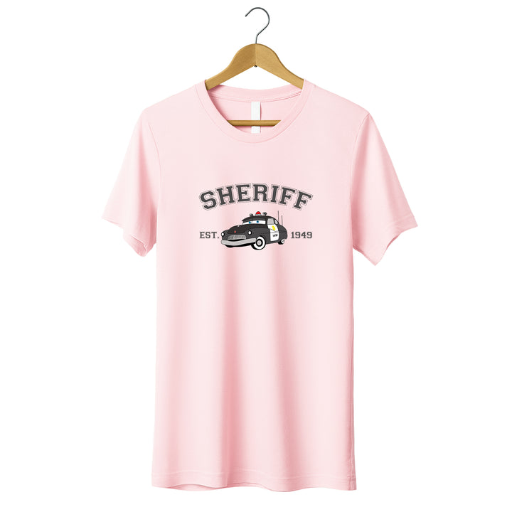 Personalized Disney Cars Sheriff Toddler T-shirt wokigi