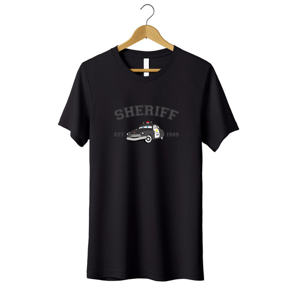 Personalized Disney Cars Sheriff Toddler T-shirt wokigi