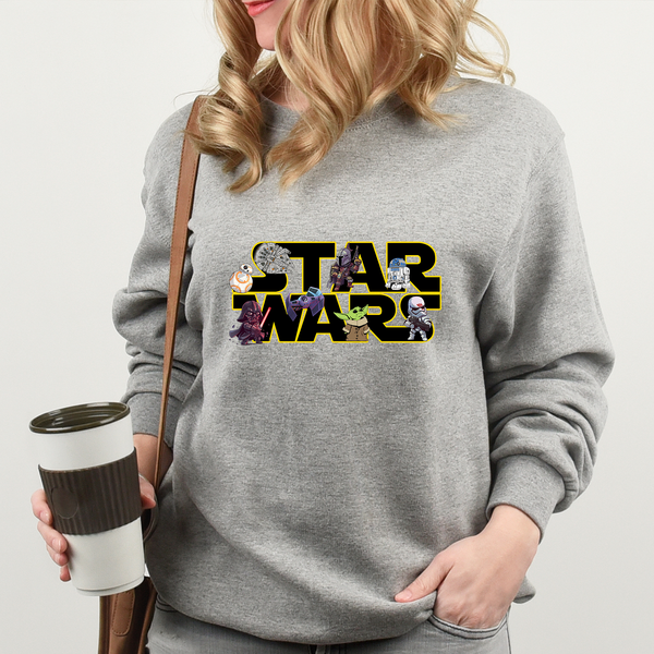 Star Wars Retro Characters Adult Sweatshirt