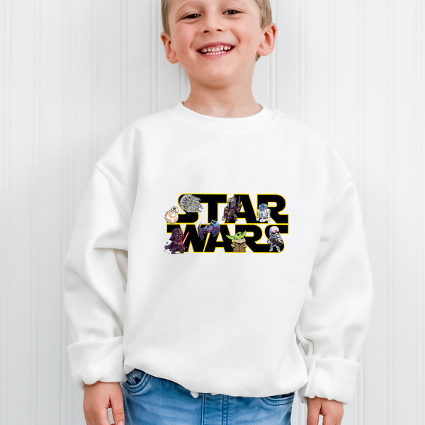 Star Wars Retro Characters Youth Sweatshirt