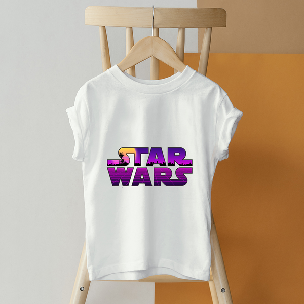 Starwars Text Purple Design Toddler T-shirt