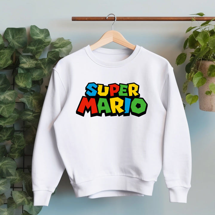 Super Mario Custom Name  Adult Sweatshirt wokigi