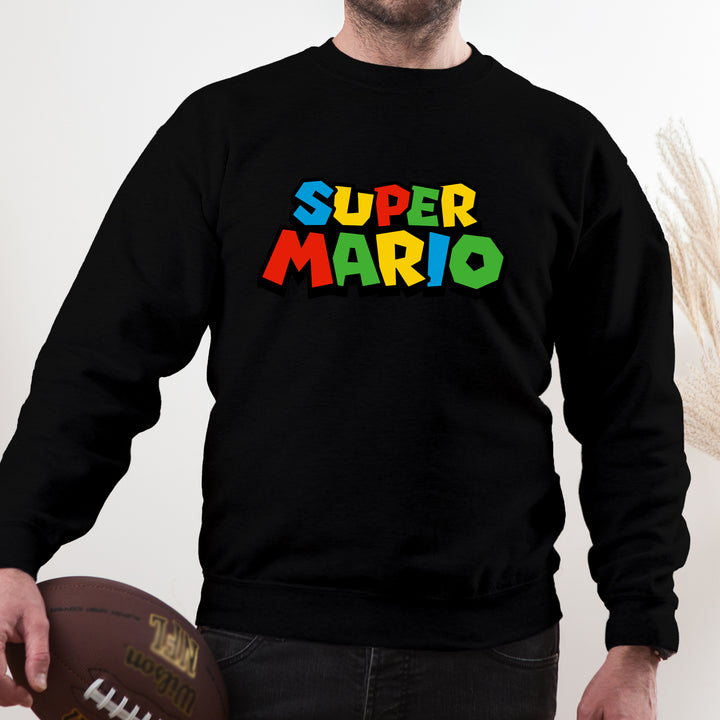 Super Mario Custom Name  Adult Sweatshirt wokigi