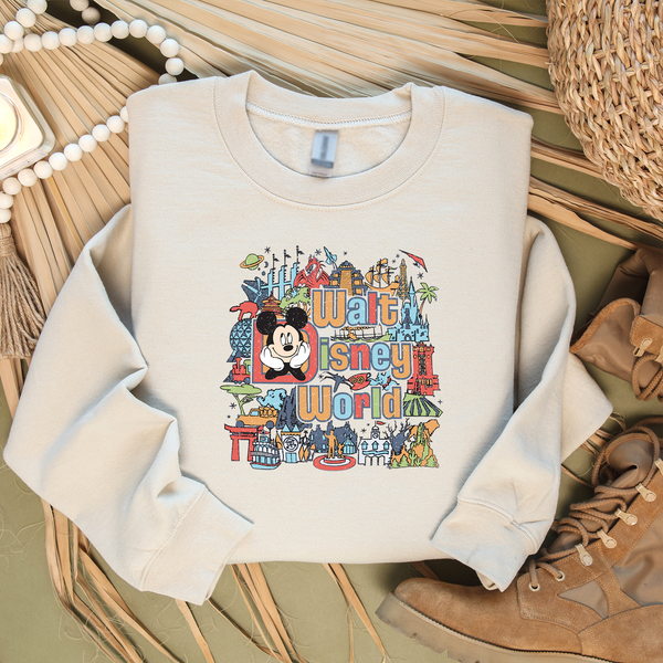 Walt Disney World Mickey Mouse Retro Adult Sweatshirt