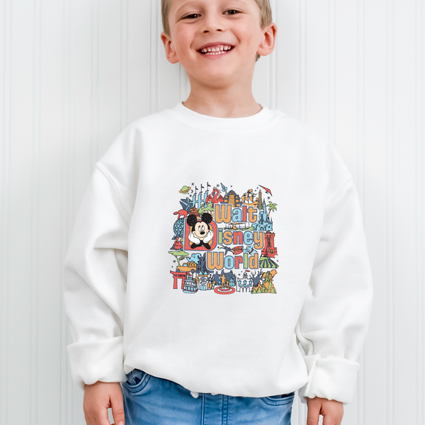 Walt Disney World Mickey Mouse Retro Youth Sweatshirt