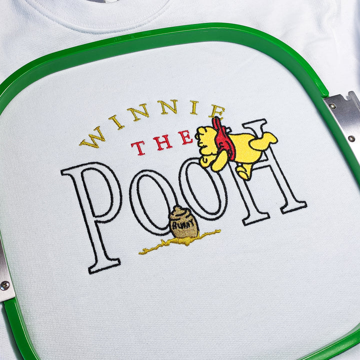 Winnie The Pooh Embroidered Kids Sweatshirt -  wokigi