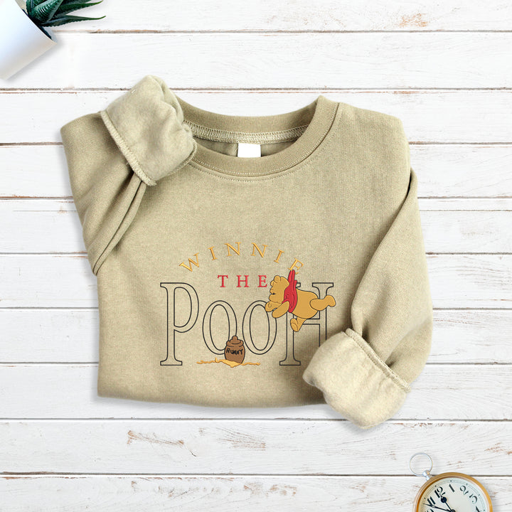 Winnie The Pooh Embroidered Kids Sweatshirt -  wokigi