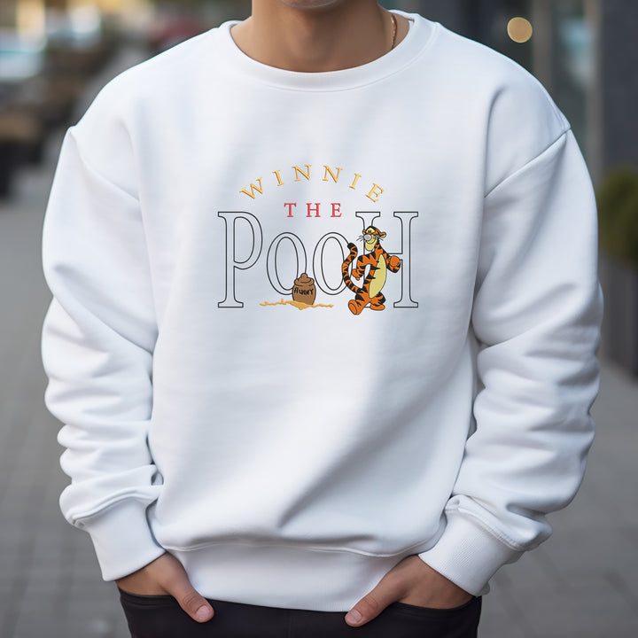 Winnie The Pooh Embroidered Adult Sweatshirt - wokigi