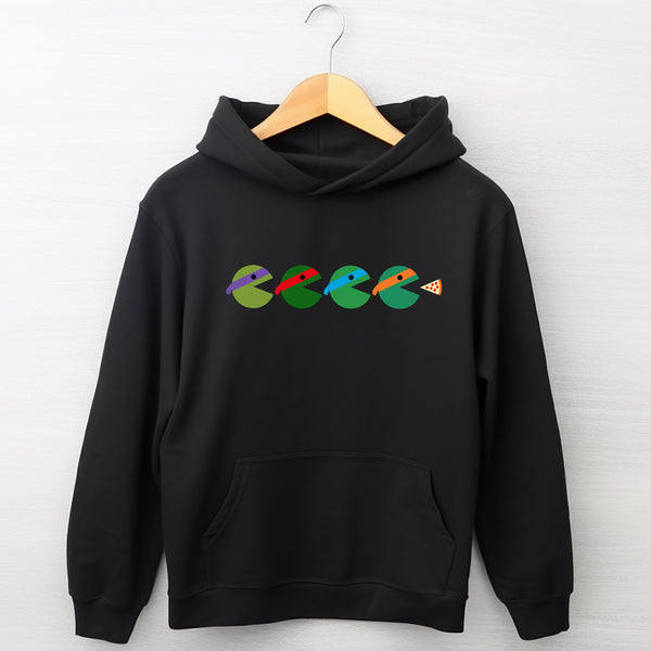 Teenage Mutant Ninja Turtles Pac-man Silhouette Adult Hoodie - wokigi