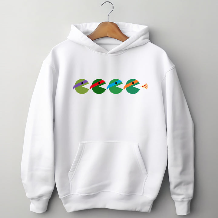 Teenage Mutant Ninja Turtles Pac-man Silhouette Adult Hoodie - wokigi