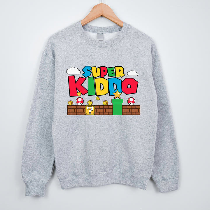 Super Mario Custom Name Adult Sweatshirt wokigi