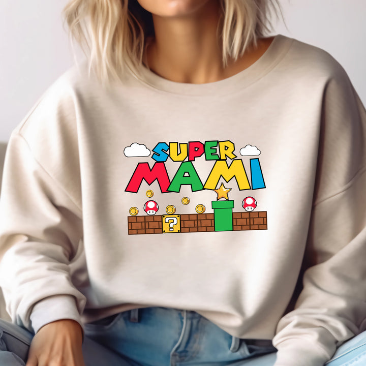 Super Mario Custom Name Adult Sweatshirt wokigi