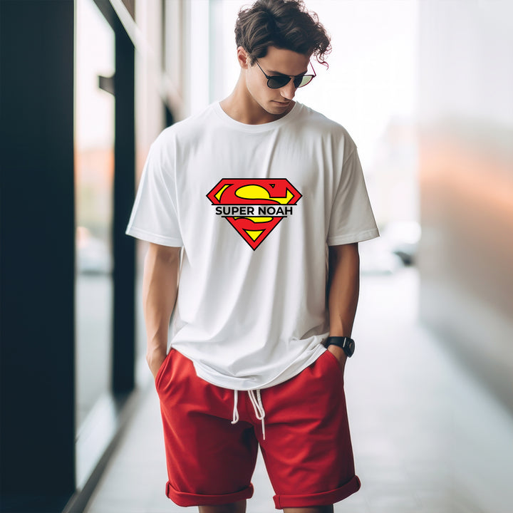 Superman Custom Name Adult T-shirt wokigi