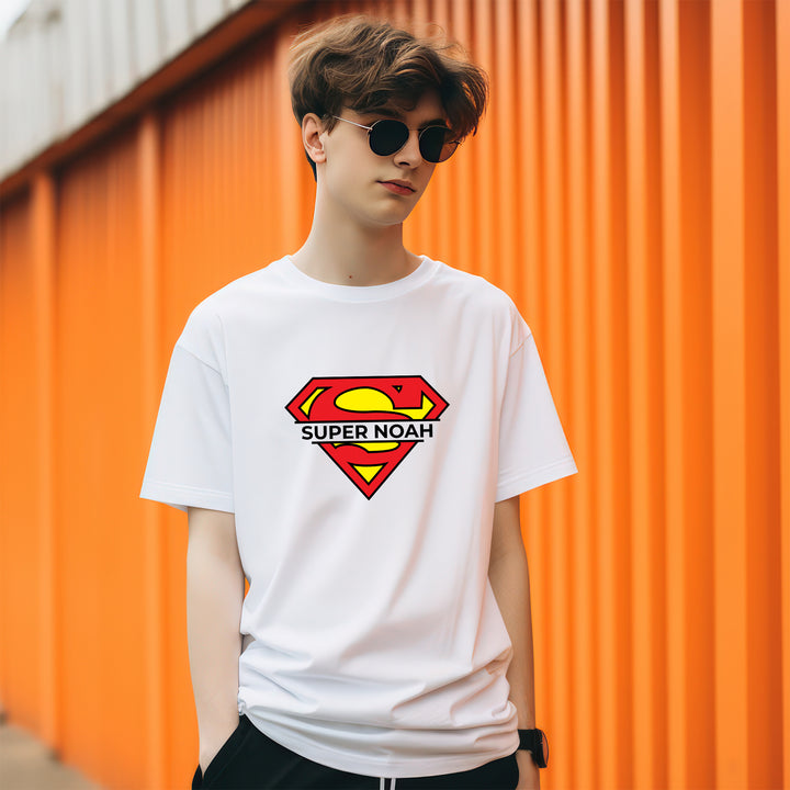 Superman Custom Name Adult T-shirt wokigi