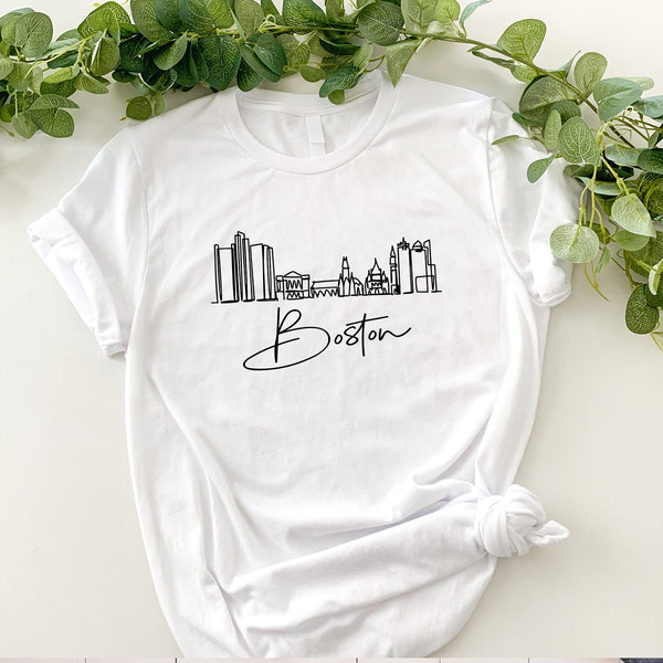 Boston City Vintage Adult T-shirt