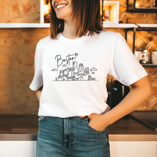 Boston City Lover Adult T-shirt