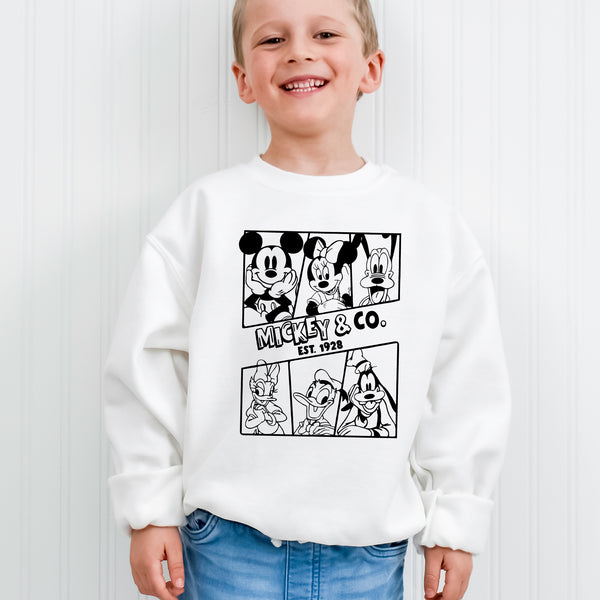 Disney Mickey Co 1928 Friends Youth Sweatshirt