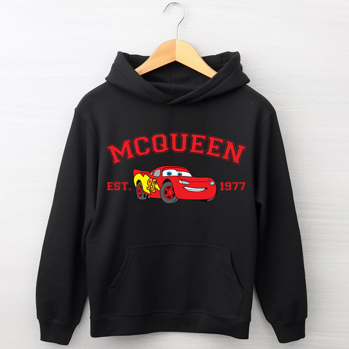 Personalized Disney Cars Lightning McQueen Adult Hoodie wokigi