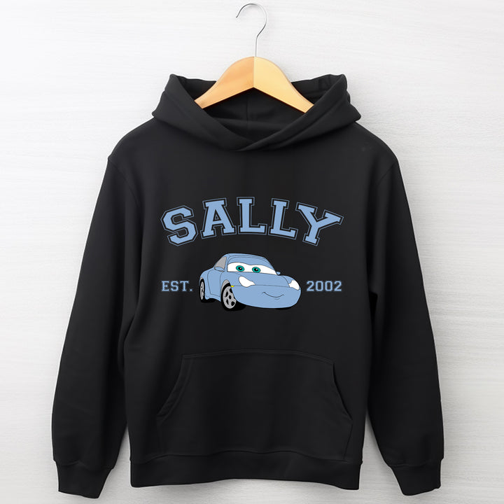 Personalized Disney Cars Sally Adult Hoodie wokigi