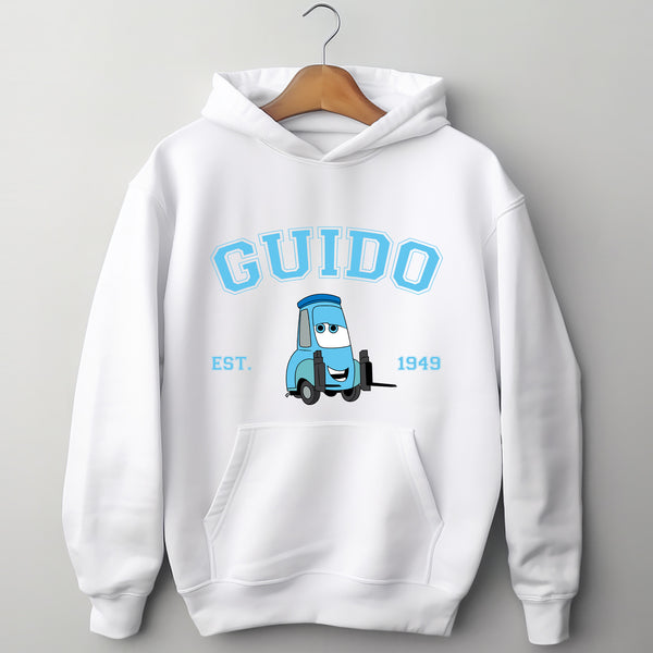 Personalized Disney Cars Guido Adult Hoodie wokigi