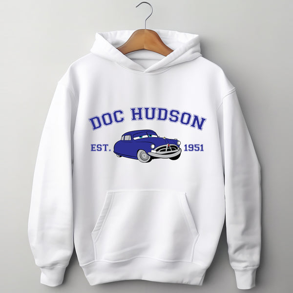 Personalized Disney Cars Doc Hudson Adult Hoodie wokigi