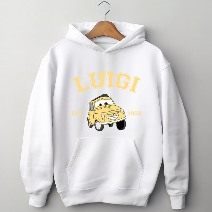 Personalized Disney Cars Luigi Adult Hoodie wokigi