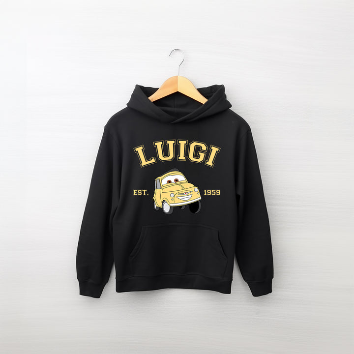 Personalized Disney Cars Luigi Kids Hoodie wokigi