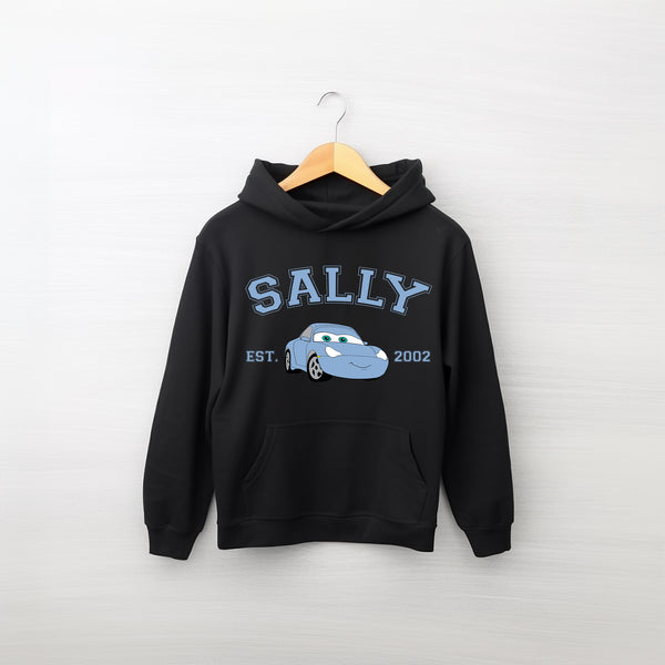 Personalized Disney Cars Sally Kids Hoodie wokigi