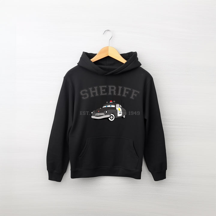 Personalized Disney Cars Sheriff Kids Hoodie wokigi