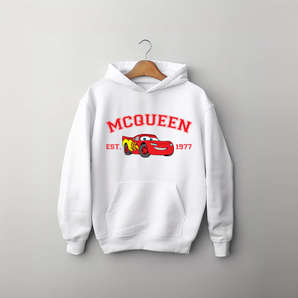 Personalized Disney Cars Lightning McQeen Kids Hoodie wokigi