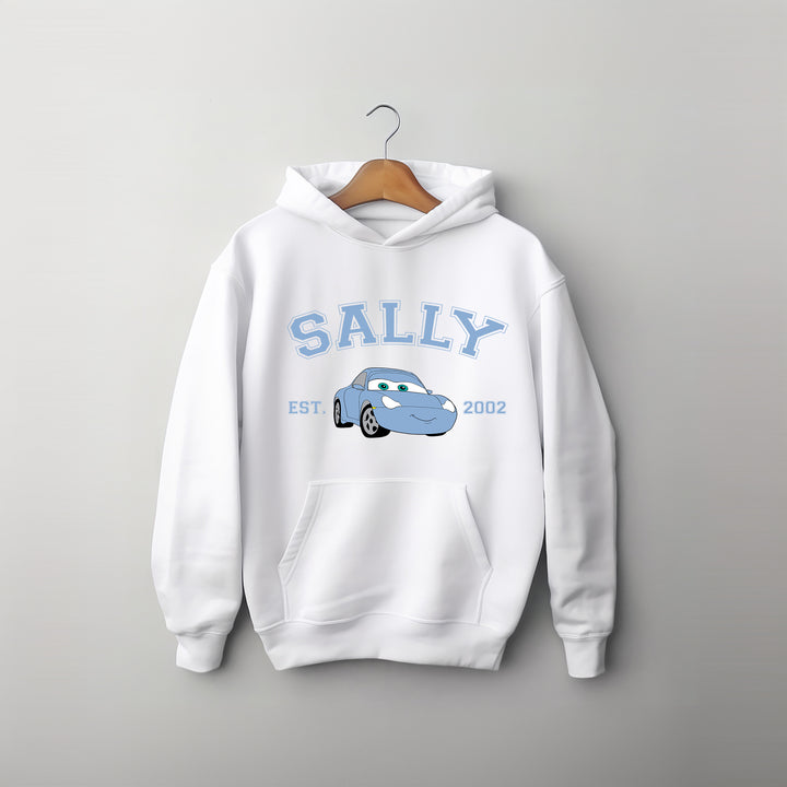 Personalized Disney Cars Sally Kids Hoodie wokigi