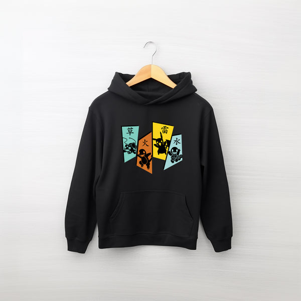 Vintage Pokemon Characters Toddler Hoodie