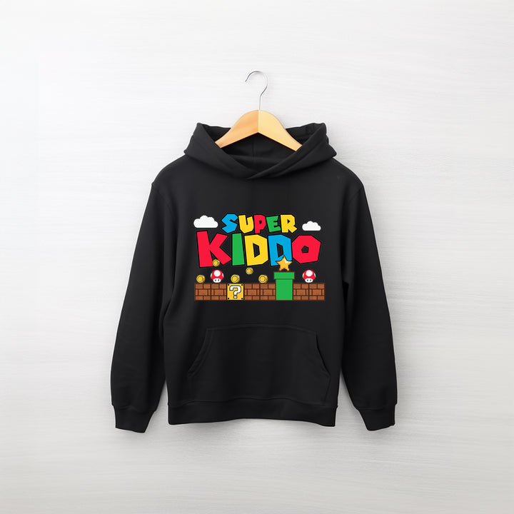 Super Mario Custom Name Kids Hoodie wokigi