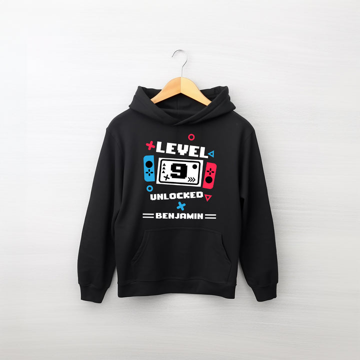 Personalized Level 5 Unlocked Birthday Kids Hoodie wokigi