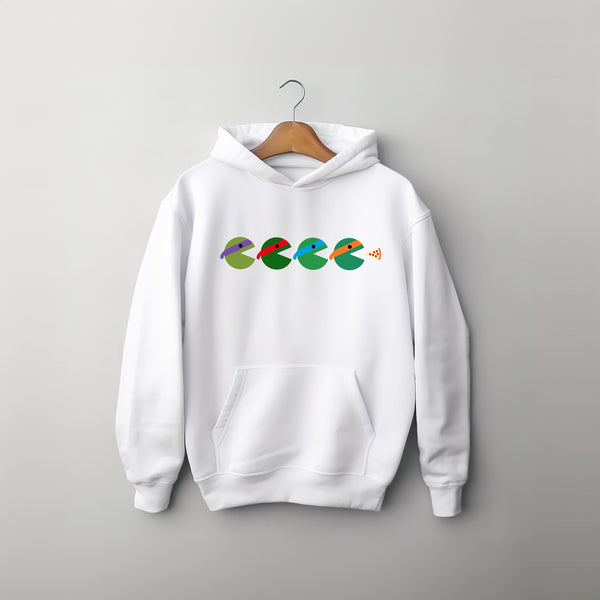 Teenage Mutant Ninja Turtles Pac-man Silhouette Kids Hoodie wokigi