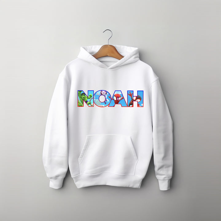 Personalized Spidey and His Amazing Friends with Name Kids Hoodie wokigi