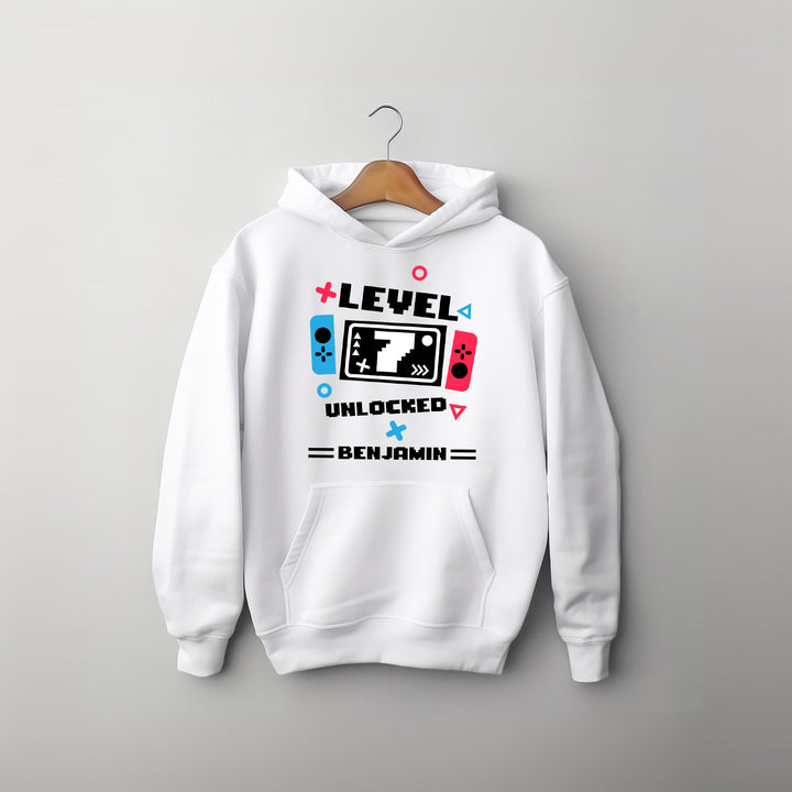 Personalized Level 5 Unlocked Birthday Kids Hoodie wokigi