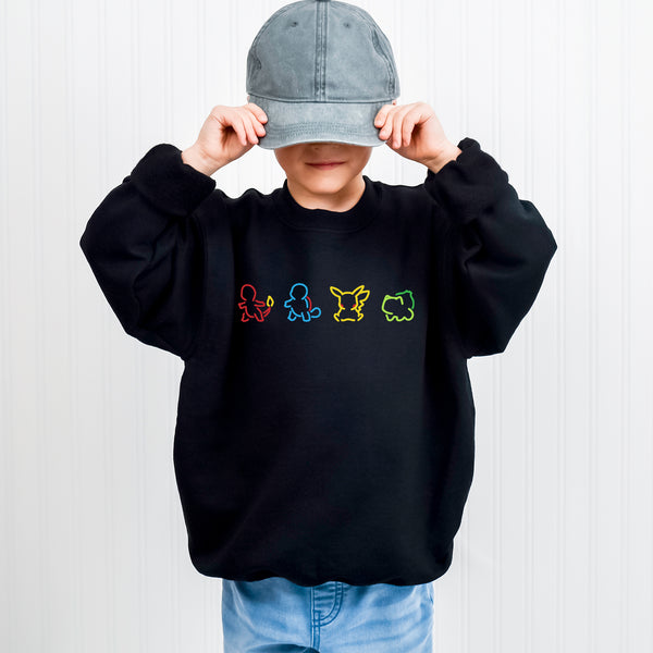 Pokemon Silhouette Kids Sweatshirt wokigi