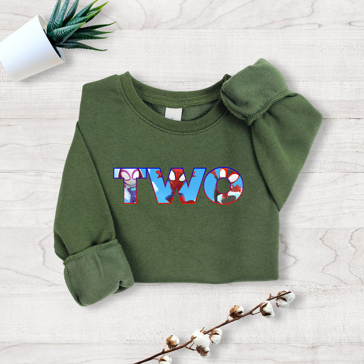 Personalized Spidey and His Amazing Friends with Name Kids Sweatshirt wokigi