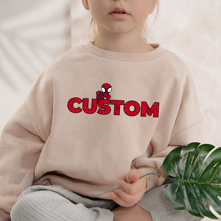 Personalized Spiderman Birthday Kids Sweatshirt wokigi